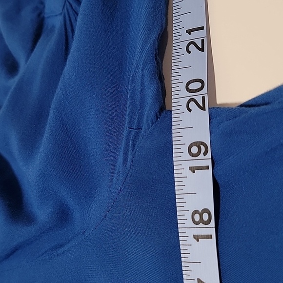 Anthropologie Maeve Charleston Blouse Popover Top Henley Blue Button Down M - Picture 14 of 16